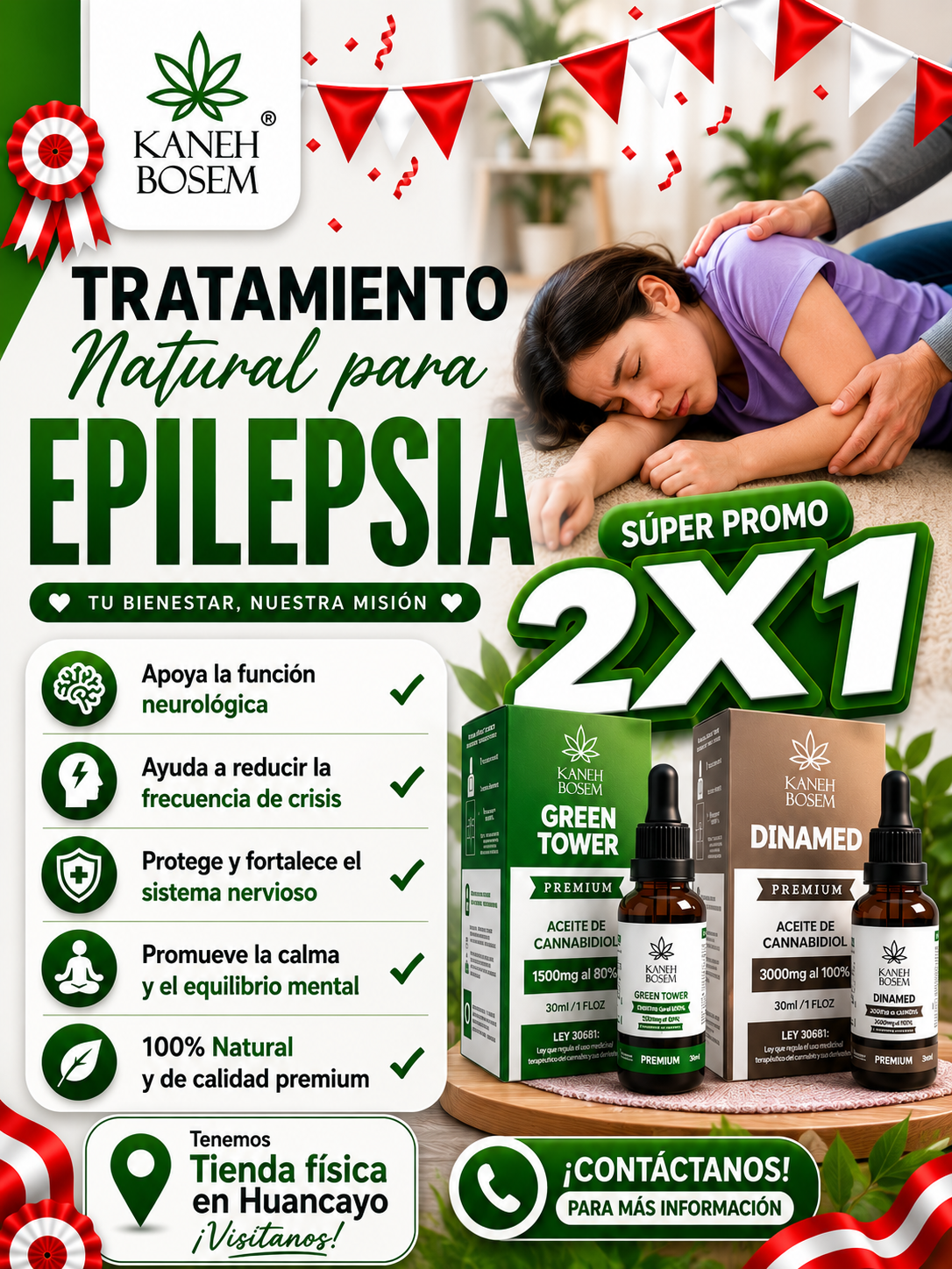 Acompañamiento con aceite de CBD en epilepsia