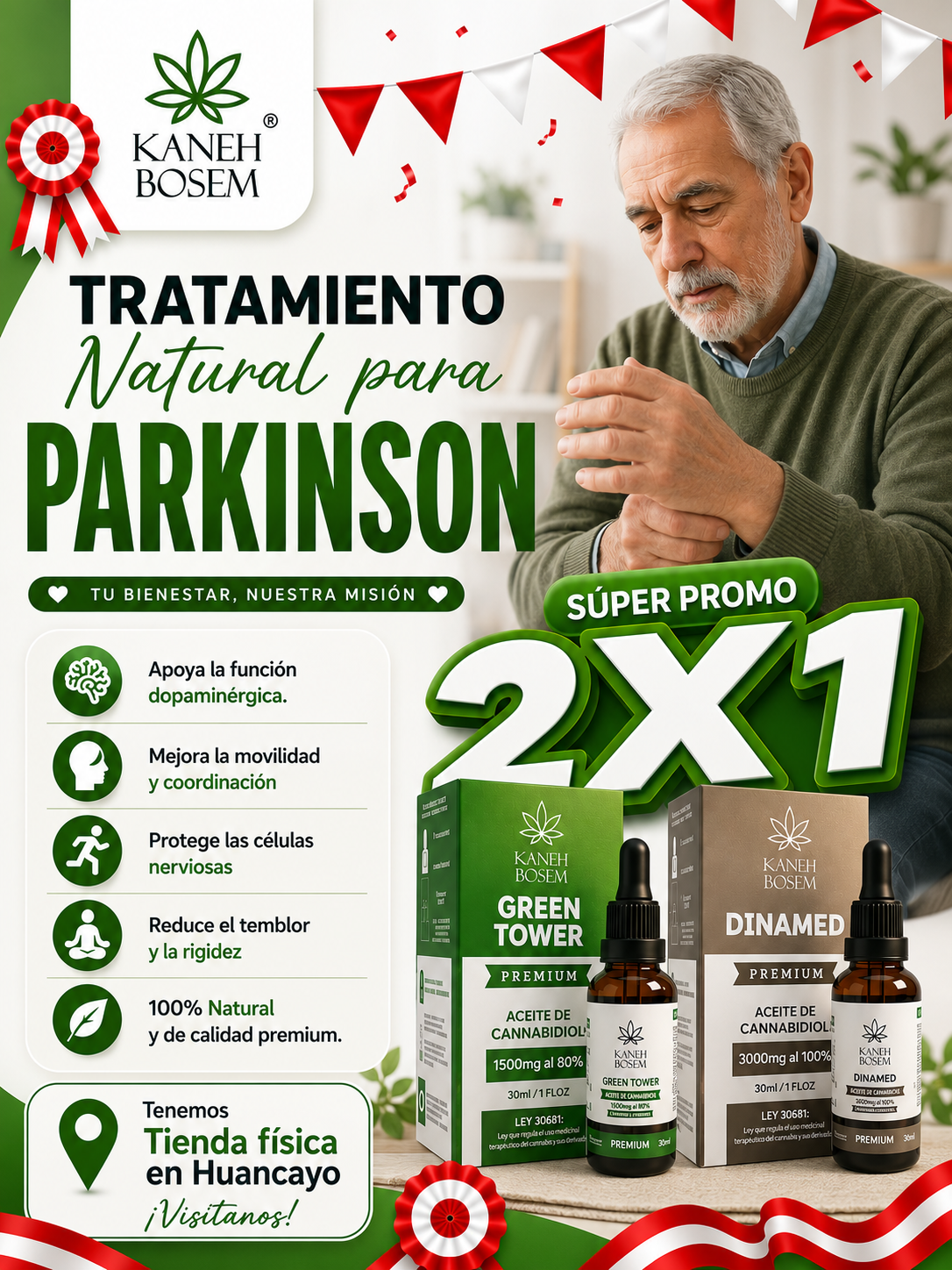 Acompañamiento con aceite de CBD en la enfermedad de Parkinson